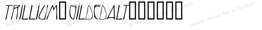 Trillium-GildedAlt字体转换