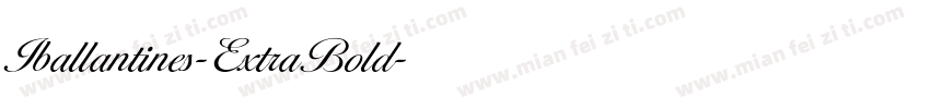 Iballantines-ExtraBold字体转换