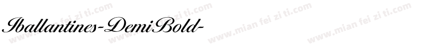 Iballantines-DemiBold字体转换