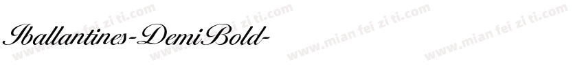 Iballantines-DemiBold字体转换