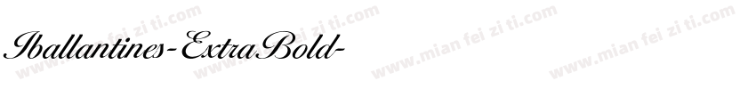 Iballantines-ExtraBold字体转换
