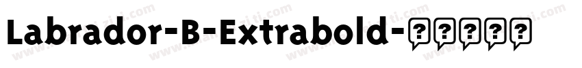 Labrador-B-Extrabold字体转换