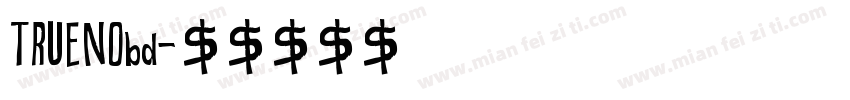 TRUENObd字体转换