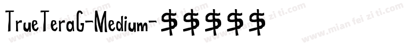 TrueTeraG-Medium字体转换