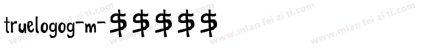 truelogog-m字体转换