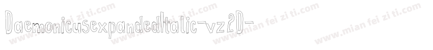 DaemonicusexpandedItalic-vz2D字体转换