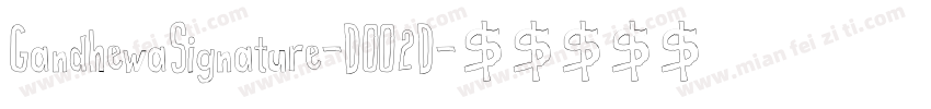 GandhewaSignature-DOO2D字体转换