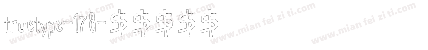 truetype-178字体转换