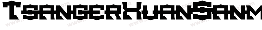 TsangerXuanSanm字体转换