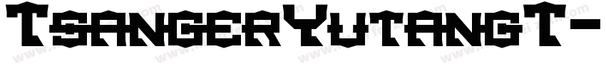 TsangerYutangT字体转换