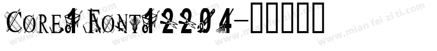 Core1Font12204字体转换