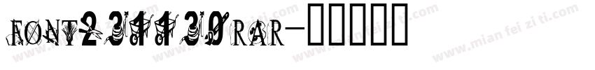font231130rar字体转换