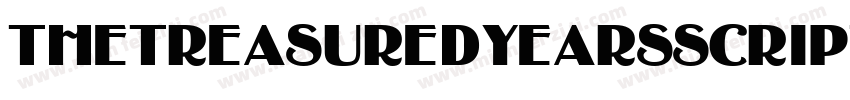 TheTreasuredYearsScript字体转换