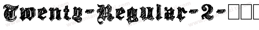 Twenty-Regular-2字体转换