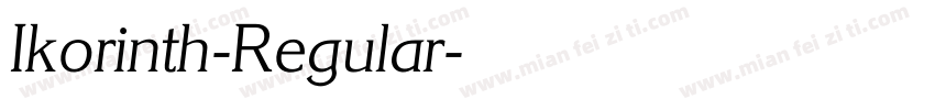 Ikorinth-Regular字体转换