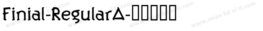 Finial-RegularA字体转换