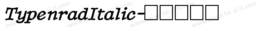 TypenradItalic字体转换