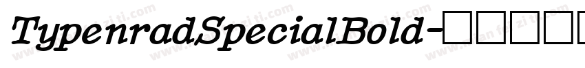 TypenradSpecialBold字体转换