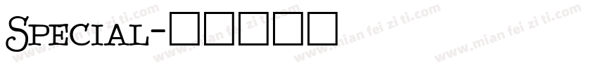 Special字体转换