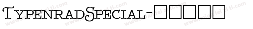 TypenradSpecial字体转换