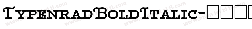 TypenradBoldItalic字体转换