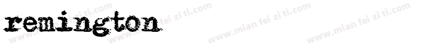 remington字体转换