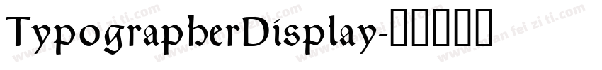 TypographerDisplay字体转换