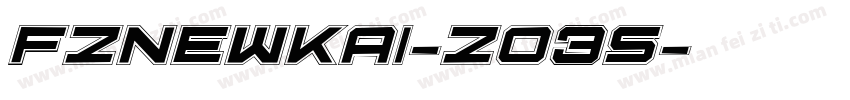 FZNewKai-Z03S字体转换