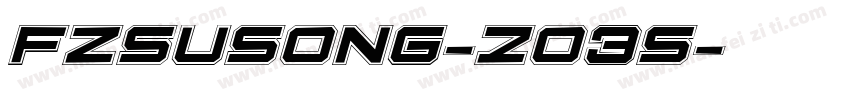 FzSuSong-Z03s字体转换