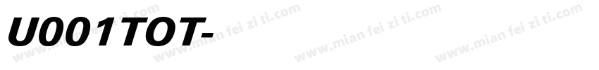 U001TOT字体转换