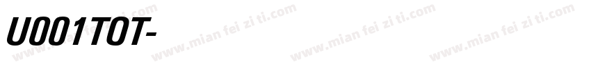 U001TOT字体转换