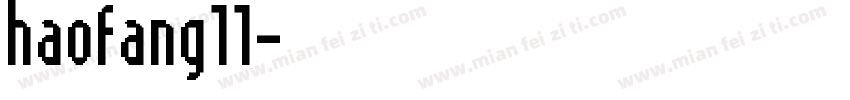haofang11字体转换