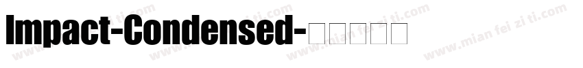 Impact-Condensed字体转换