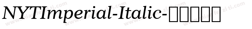 NYTImperial-Italic字体转换