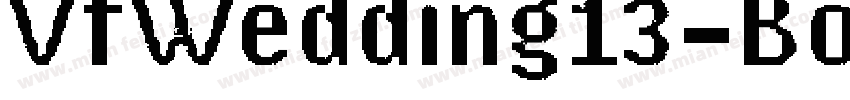 VfWedding13-Bold字体转换