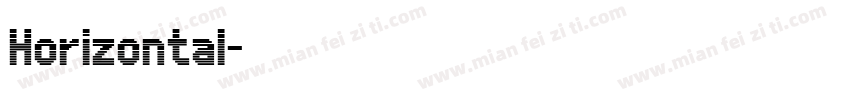 Horizontal字体转换