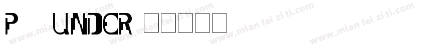 p22under字体转换