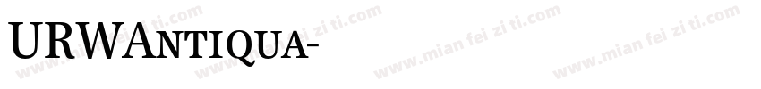URWAntiqua字体转换