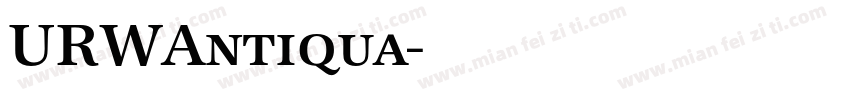 URWAntiqua字体转换