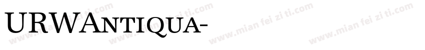 URWAntiqua字体转换