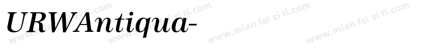 URWAntiqua字体转换
