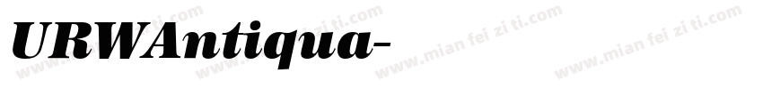 URWAntiqua字体转换