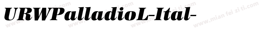 URWPalladioL-Ital字体转换