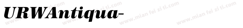 URWAntiqua字体转换