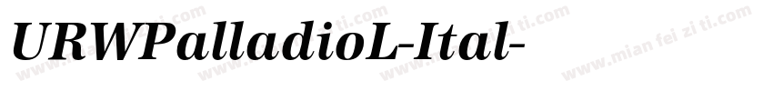 URWPalladioL-Ital字体转换
