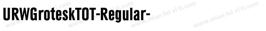 URWGroteskTOT-Regular字体转换