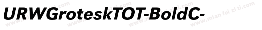 URWGroteskTOT-BoldC字体转换