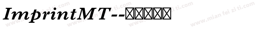 ImprintMT-字体转换