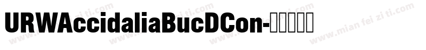 URWAccidaliaBucDCon字体转换