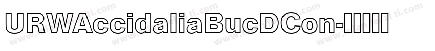 URWAccidaliaBucDCon字体转换